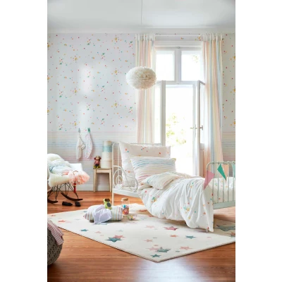 Abbildung von Kinderteppich Jonne, Esprit, rechteckig, Höhe: 13 mm, Sterne in pastell Farben