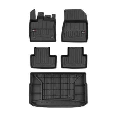 Abbildung von OMAC Fußmatten &amp; Kofferraumwanne Set kompatibel mit Renault Captur 2019 2024 Gummi TPE 5X