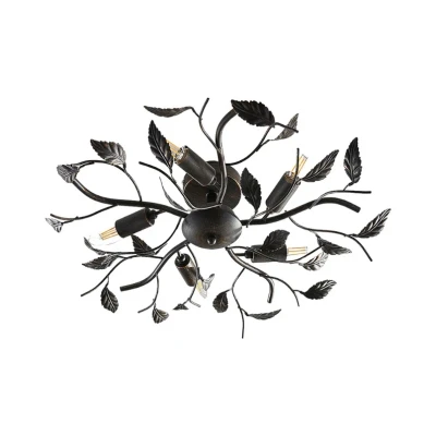 Abbildung von Lindby Deckenlampe Yos, 5 flg., 58cm, schwarz kupfer, Metall