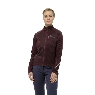 Abbildung von Jack Wolfskin Morobbia Alpha INS Regenjacke / wasserabweisende Jacke, Damen, Größe: Large, Dark maroon