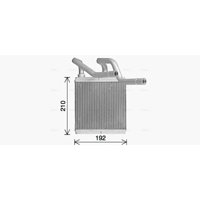 Abbildung von Wärmetauscher, Innenraumheizung AVA QUALITY COOLING DN6466