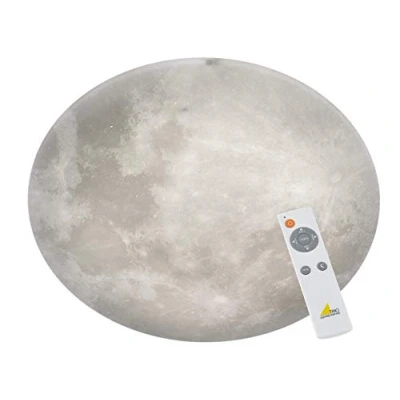 Abbildung von TRIO Leuchten LED Deckenleuchte Lunar, Dimmfunktion, Memoryfunktion, Nachtlichtfunktion, fest integriert, Warmweiß, &quot;Mondleuchte&quot; Fernbedienung,integrierter Dimmer,Nachtlicht