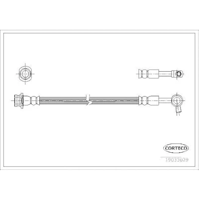 Abbildung von CORTECO 19033029 Bremsschläuche Vorderachse 310 NISSAN: Patrol GR 5 SUV