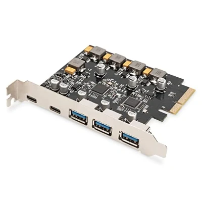 Abbildung von DIGITUS PCIe Karte 2X USB C, 3X A