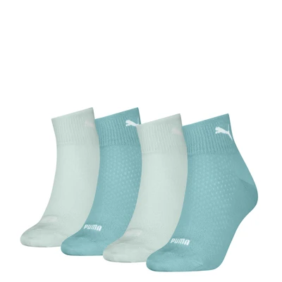 Abbildung von Puma Women Quarter ECOM 4 PACK Socken, Damen, Größe: 35 38, Mint combo