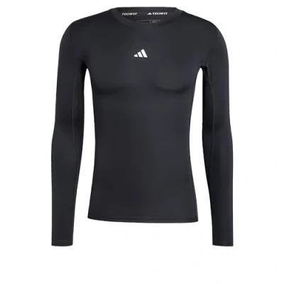 Abbildung von adidas Herren Techfit Compression Training Longsleeve Tee, Black, M