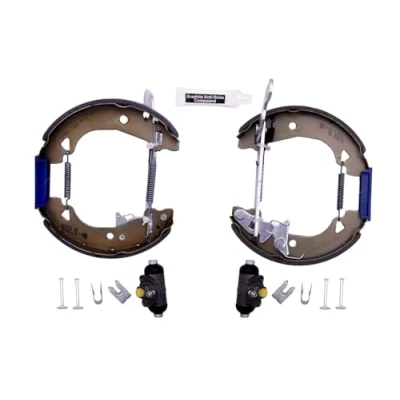Abbildung von HELLA Shoe Kit Pro 8DB 355 004 331 Bremsensatz, Trommelbremse mit Radbremszylinder, Stellelement FIAT: Panda I Schrägheck, Uno Schrägheck