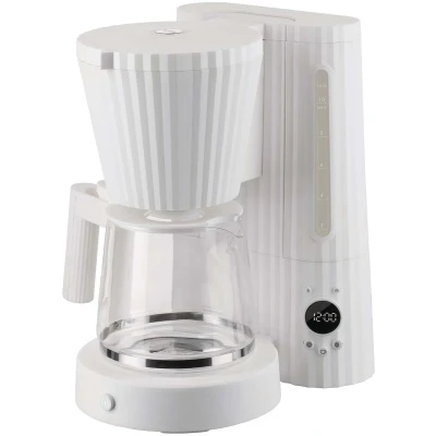 Abbildung von Alessi Filterkaffeemaschine Plissé 1,5 Liter Weiß Michele De Lucchi MDL14 W