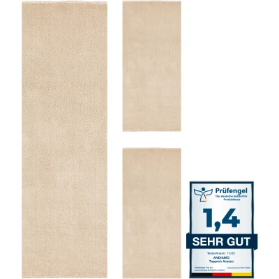 Abbildung von Andiamo Bettumrandung &quot;Arezzo&quot;, (1 tlg.), Uni Farben, weicher Flor, waschbar, ideal im Wohnzimmer &amp; Schlafzimmer