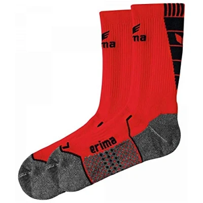 Abbildung von Erima Teamsport Textil Short Trainings Sportsocken, Herren, Größe: 40 42, Rotschwarz