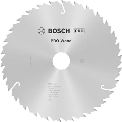 Abbildung von Bosch 1x PRO Wood Kreissägeblatt für Akku Handkreissägen (für Weichholz, Hartholz, Ø mm, Professional Zubehör Handkreissäge)