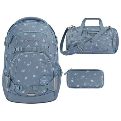 Abbildung von coocazoo MATE Schulrucksack Set 3tlg inkl. Sporttasche und Schlamperbox (Bloomy Daisy)