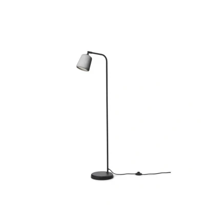Abbildung von New Works Stehlampe Material, hellgrau, Beton, Höhe 125 cm