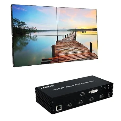 Abbildung von GKRONG 2x2 Video Wall Controller 4K@30Hz Kantenmaskierung 2x2, 1x2, 1x3, 1x4, 2x1, 3x1, 4x1