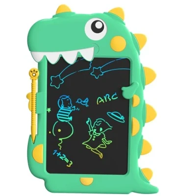 Abbildung von JOEAIS LCD Schreibtafel Kinder 8,5 Zoll, Zeichentablett Im Cartoon Drache Design, PäDagogisches Und Reise Spielzeug Zeichentafeln füR Jungen MäDchen, GroßArtige Weihnachts Geburtstagsgeschenke