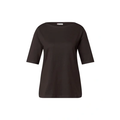 Abbildung von Street One Shirt Tshirt basic, Damen, Größe: 40, Braun