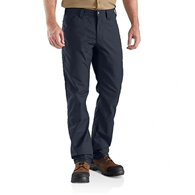 Abbildung von Carhartt, Herren, Rugged Professional Serie Flex Lockere Canvas Arbeitshose, Marineblau, W32/L34