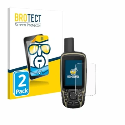 Abbildung von BROTECT (2 Stück Schutzfolie für Garmin GPSMAP 65 Displayschutz Folie Ultra Klar