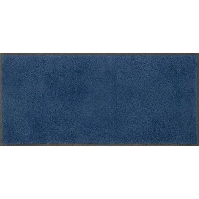 Abbildung von Wash+Dry Fußmatte, Navy 35x75cm, innen und außen, waschbar, blau