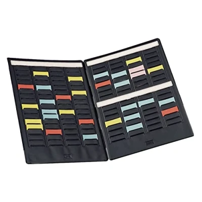 Abbildung von Nobo T Karten Mini Planungsset, tragbar, Haftnotizen Set mit 2 Klappen 4 Spalten und 135 Slots, Größe 1,5, 3084000