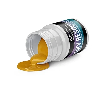 Abbildung von DIPON.DE HIGH PERFORMANCE LIQUIDS &amp; PIGMENTS Epoxy Resin (Epoxidharz) Pigment Paste Rapsgelb ca. RAL 1021 Profi Hochpigmentierte Farbpaste für Epoxidharz Polyurethan Kunstharz Art