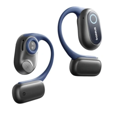 Abbildung von Baseus Bowie MF1 Open Ear Kopfhörer Bluetooth, Gerichtete Akustik, Kraftvoller Bass, Ultraleicht, IPX4 Wasserdicht, ENC Mikrofone, Kabellose Bluetooth 5.4 für Laufen, Training, Fitness