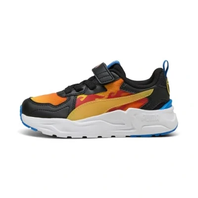 Abbildung von Puma x HOT WHEELS™ Trinity Lite Sneakers Kinder Schuhe Black/Maple Syrup/Red Fire Größe: 29