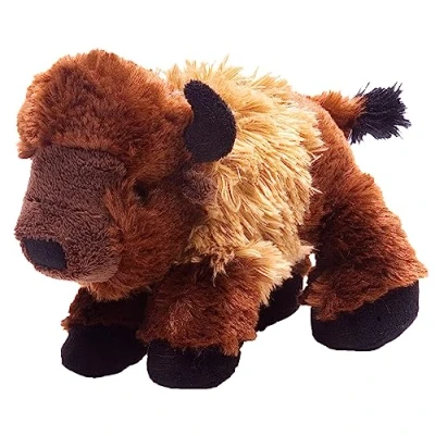 Abbildung von Wild Republic 16267 Hug&#039;EMS Stofftier Bison, Kuscheltier 18 cm, Multi