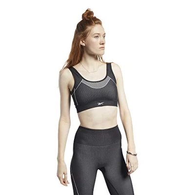 Abbildung von Reebok Damen Wor Myt Seamless Bra Sport BH, Schwarz, XXS