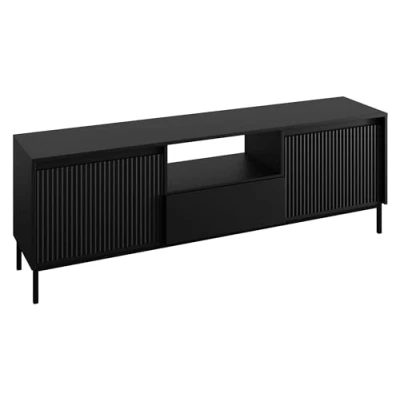 Abbildung von MIRJAN24 TV Schrank Ozmi 2K1SZ (mit zwei Kleppen und Schublade) Griffloses Öffnungssystem push to open