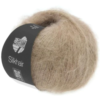 Abbildung von LANA GROSSA Silkhair Feines Lace Garn aus Superkid Mohair mit Seide Handstrickgarn 70% (Superkid) &amp; 30% 25g Wolle zum Stricken Häkeln 210m