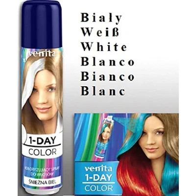 Abbildung von Venita 1 Tag Farbe Weißes Haar Farbspray, 50ml