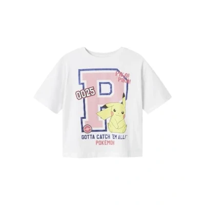 Abbildung von Name it Nkfjixa Pokemon Tshirt print für Kinder, Größe: 116, Bright white