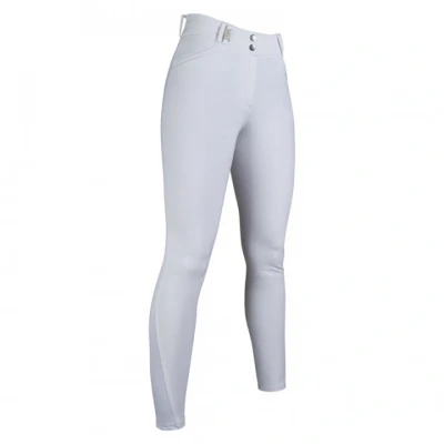 Abbildung von HKM Damen Monaco Crystal Style Silikon Vollbesatz Reithose, Weiß, 46