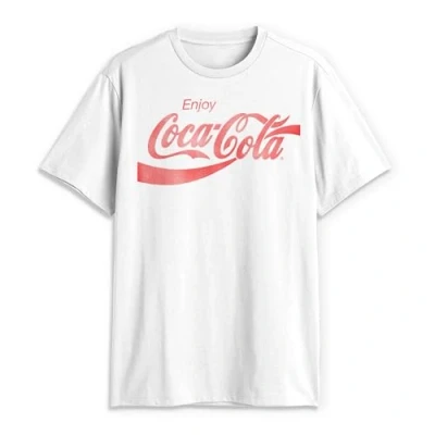 Abbildung von Coca Cola Herren T Shirt Eighties Coke Kurzarm, Weiß, Mittel
