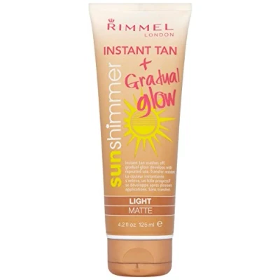 Abbildung von Rimmel London Sun Shimmer leicht matt Wasserdicht Instant Tan Gradual Glow Tube 125 ml