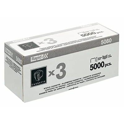 Abbildung von Rapid 20993701 Heftklammer Kassette 5080, für elektrisches Heftgerät 5080e, 3x5000 Stück
