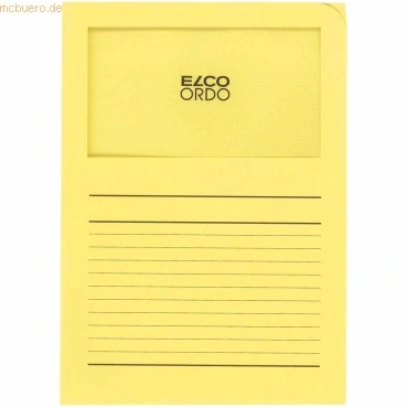 Abbildung von ELCO 29489.71 Ordo Organisationsmappe Classico, 220 x 310 mm, 120 g, gelb, Strohgelb, 22X31