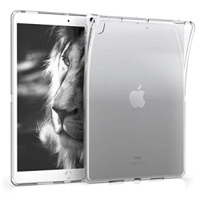 Abbildung von kwmobile Hülle kompatibel mit Apple iPad Air 3 (2019) weiches TPU Silikon Case Transparent Tablet Cover