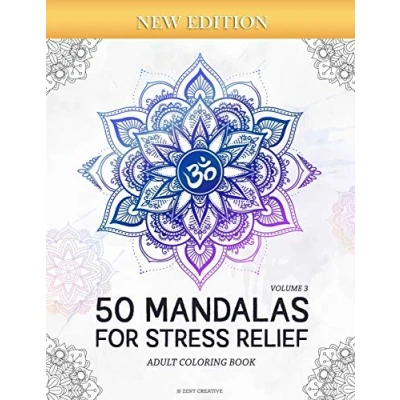 Abbildung von 50 Mandalas for Stress Relief (Volume 3) Adult Coloring Book: Beautiful and Relaxation