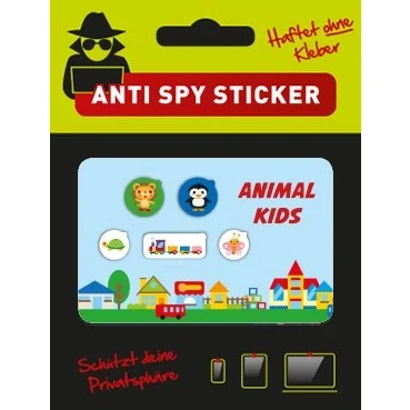 Abbildung von CaMblock Webcam Cover, OHNE Klebstoff, 5er Set Typ Animal Kids, Abdeckung, Sticker