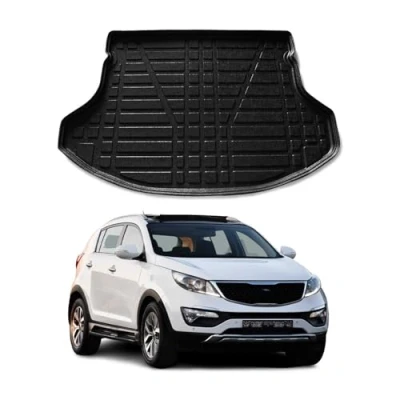 Abbildung von OMAC Kofferraumwanne Laderaumwanne kompatibel mit Kia Sportage 2010 2016 Gummi TPE Schwarz