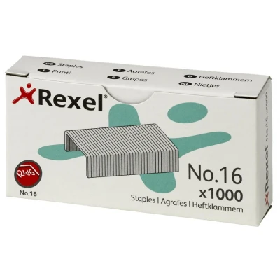 Abbildung von Heftklammern REXEL Nr. 16 24/6 Silber 1 Stk.