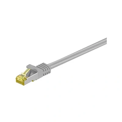 Abbildung von Goobay 5 Stück Netzwerkkabel Cat 7 S/FTP (PIMF) raucharm Halogenstab Free 2 x RJ45 6 A 25 cm grau
