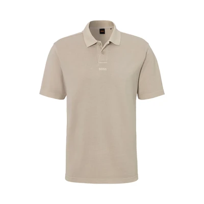 Abbildung von BOSS DYE Poloshirt, Herren, Größe: Large, Light beige