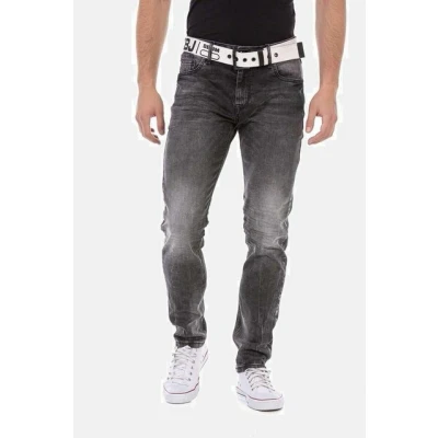 Abbildung von Cipo &amp; Baxx Jeans Slim Fit, Herren, Größe: 30x34, Anthracite