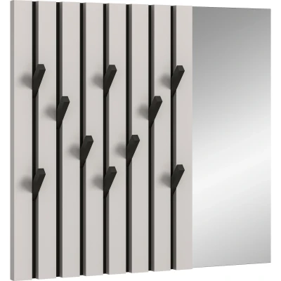 Abbildung von INOSIGN Garderobenpaneel &quot;Mataro, Breite 120 cm, mit 10 einklappbaren Haken, inkl. Spiegel&quot;, Paneel, Spiegelpaneel, Garderobe