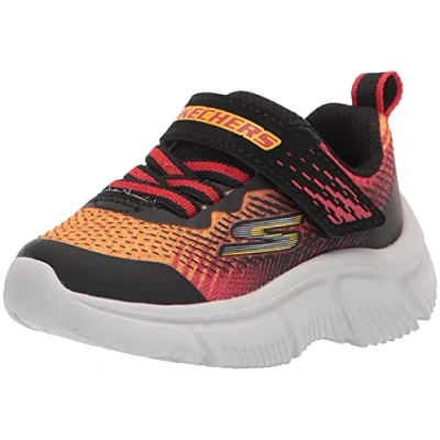 Abbildung von Skechers Jungen GO Run 650 NORVO Sneaker, Black &amp; Red Textile/Black Synthetic/Red O