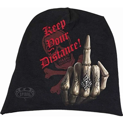 Abbildung von Spiral Bone Finger Unisex Mütze schwarz 95% Baumwolle, 5% Elasthan Everyday Goth, Gothic, Horror