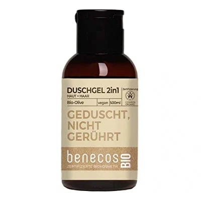 Abbildung von BENECOS Olive Duschgel, 2in1 Haut &amp; Haar, Mini Reisegröße, 50ml (3)